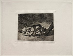 Los horrores de la guerra: Cosecha de los muertos de Francisco de Goya