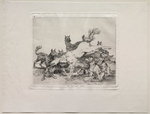 Los horrores de la guerra: Se defiende bien de Francisco de Goya