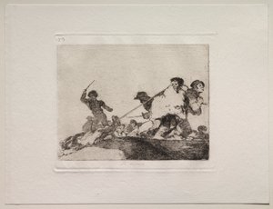 Los horrores de la guerra: Se lo merecía de Francisco de Goya