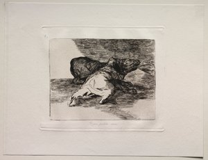 Los horrores de la guerra: Saca algo de ello de Francisco de Goya