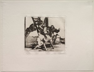Los Horrores de la Guerra: ¡Es un Paso Difícil! de Francisco de Goya