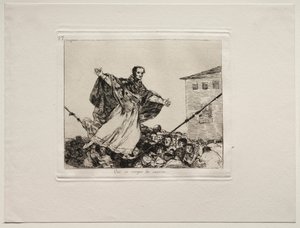 Los horrores de la guerra: Que se rompa la cuerda de Francisco de Goya