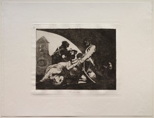 Los horrores de la guerra: Ni estos tampoco de Francisco de Goya