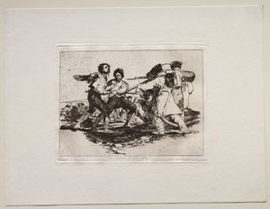 Los horrores de la guerra: con razón o sin ella de Francisco de Goya