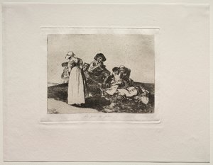 Los horrores de la guerra: Lo peor es mendigar de Francisco de Goya