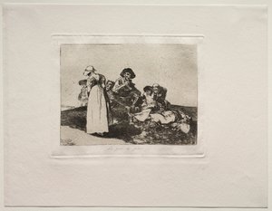 Los horrores de la guerra: lo peor es mendigar de Francisco de Goya