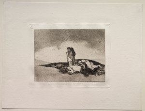 Los horrores de la guerra: No hay nadie para ayudarlos de Francisco de Goya