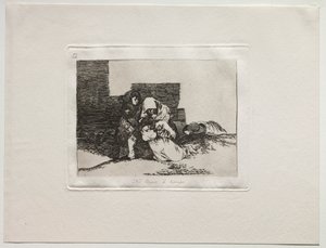 Los horrores de la guerra: No llegan a tiempo de Francisco de Goya