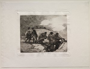 Los horrores de la guerra: No conocen el camino de Francisco de Goya