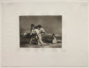 Los horrores de la guerra: Madre infeliz de Francisco de Goya