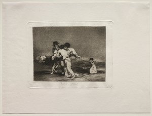 Los horrores de la guerra: Madre infeliz de Francisco de Goya