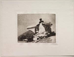 Los Horrores de la Guerra: ¡Qué Valor! de Francisco de Goya