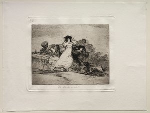 Los horrores de la guerra: ¿Qué es este alboroto? de Francisco de Goya