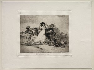 Los horrores de la guerra: ¿Qué es este alboroto? de Francisco de Goya