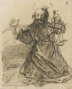 La pluma es más poderosa que la espada, 1819-28 de Francisco de Goya