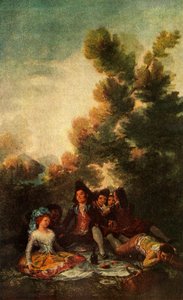 El picnic, 1785-1790, 1938 de Francisco de Goya
