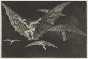 Los proverbios: Una forma de volar de Francisco de Goya