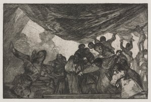 Los proverbios: Claramente una locura de Francisco de Goya