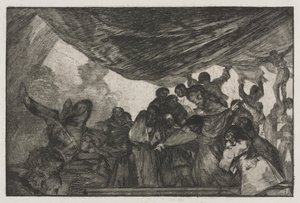 Los proverbios: Claridad de la locura, 1864 de Francisco de Goya