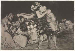 Los proverbios: Locura matrimonial, 1864 de Francisco de Goya