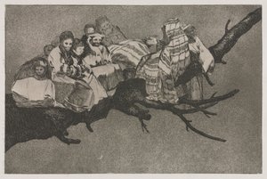 Los proverbios: Ridícula locura, 1864 de Francisco de Goya