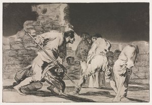 Los proverbios: La locura de la furia, 1864 de Francisco de Goya
