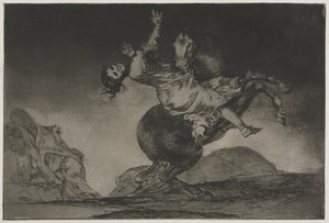 Los proverbios: El abductor de caballos de Francisco de Goya