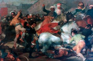 El 2 de mayo de 1808: Carga de los Mamelucos, 1814 de Francisco de Goya