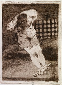 El recluso de una persona culpable no requiere tormento (grabado) de Francisco de Goya