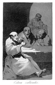 Están calientes, 1799 de Francisco de Goya