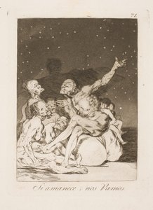 Al amanecer debemos irnos de Francisco de Goya