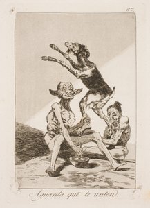 Espera hasta que esté untado con ungüento de Francisco de Goya