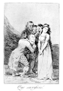 ¡Qué sacrificio!, 1799 de Francisco de Goya