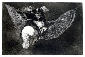Disparate Alado, 1819-1823 de Francisco de Goya