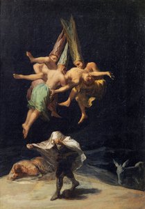 Brujas en vuelo Vuelo de Brujas, 1797-1798 de Francisco de Goya