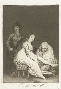 Reza por ella de Francisco de Goya
