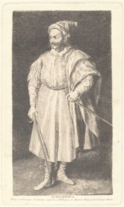 El bufón Barbarroja de Francisco de Goya after Diego Velázquez