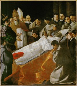 La exposición del cuerpo de San Buenaventura ... de Francisco de Zurbaran