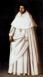 Retrato de monje mercedario, Orden Religiosa Española de Francisco de Zurbaran
