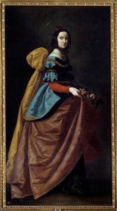 Representación de Santa Isabel de Portugal de Francisco de Zurbaran