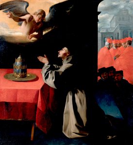 San Buenaventura en oración de Francisco de Zurbaran