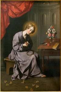 El niño tiene la columna vertebral de Francisco de Zurbaran
