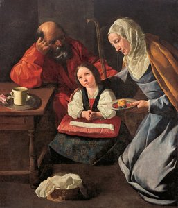 La infancia de la Virgen, por Zurbarán, Francisco, de (1598-1664) de Francisco de Zurbaran