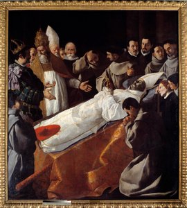 La exposición del cuerpo de San Buenaventura de Francisco de Zurbaran