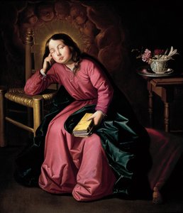 La Virgen niña dormida de Francisco de Zurbaran