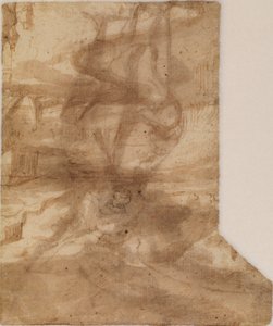 Fragmento de un paisaje de Francisco the Younger Herrera