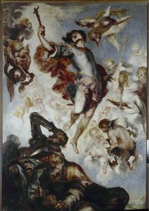 El triunfo de Hermenegildo (Príncipe y mártir visigodo, ca. 560-585) de Francisco the Younger Herrera