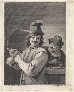 Agricultor con jarra y pipa de Franciscus van der Steen