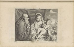 María con el Niño Jesús y el joven Juan Bautista de Franciscus van der Steen