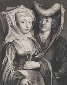 San Pepin I y su hija, Santa Begga de Franciscus van der Steen
